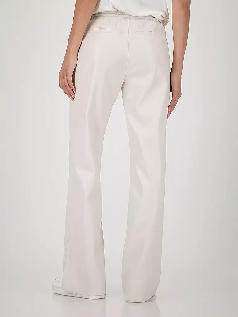 MONARI | Hose in Lederoptik | creme