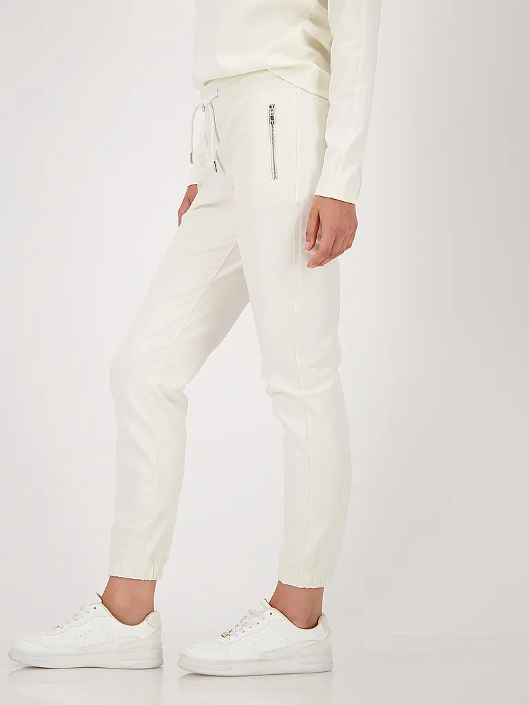 MONARI | Hose in Lederoptik | beige