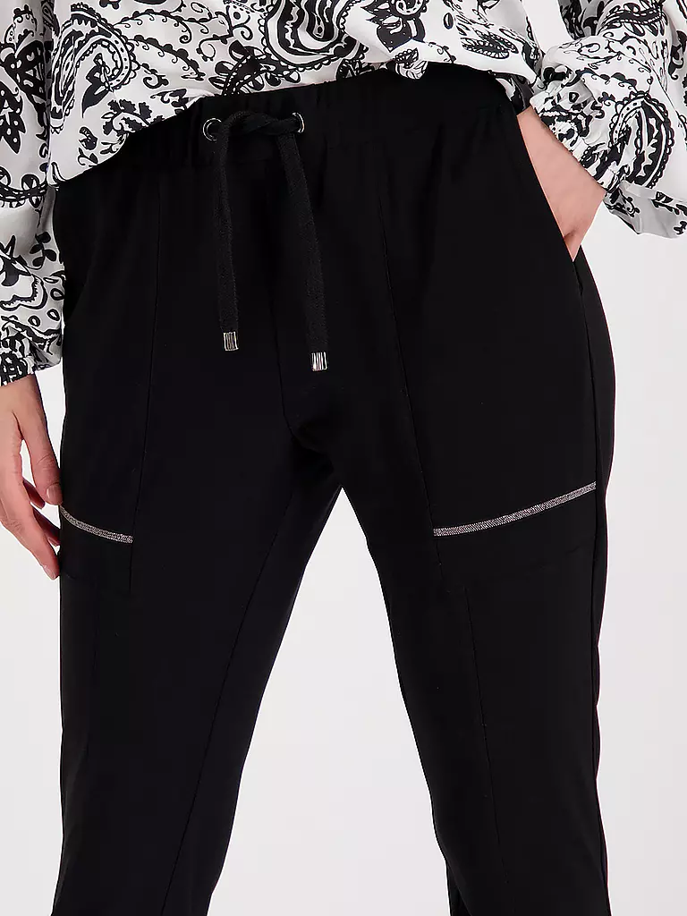 MONARI | Hose Jogging Fit | schwarz