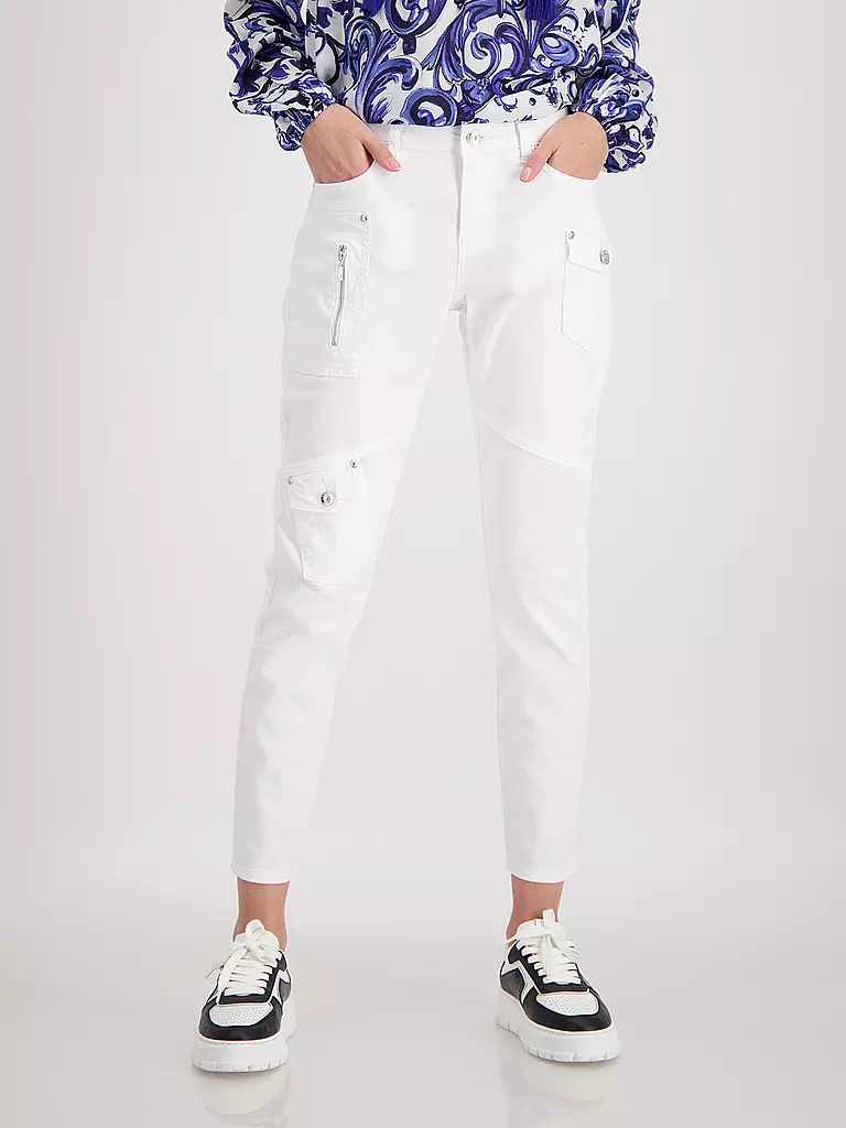 MONARI | Hose Skinny Fit | weiss