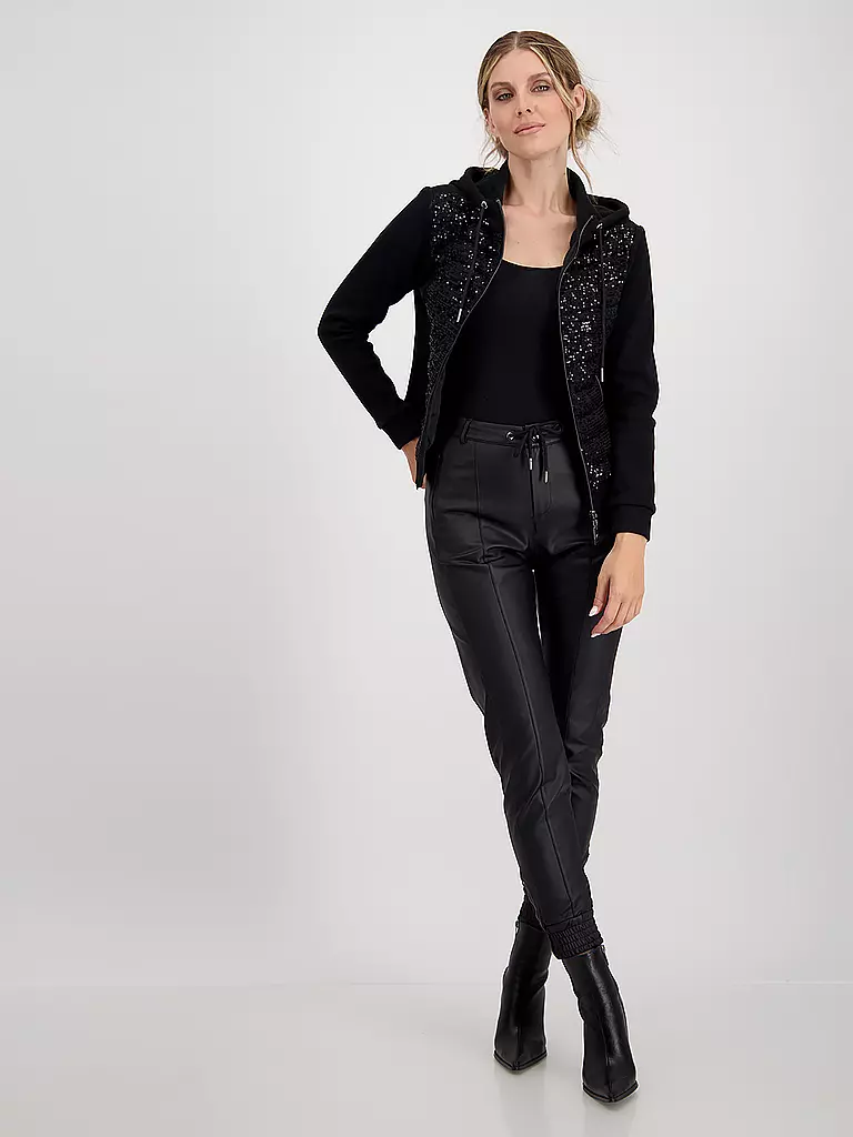 MONARI | Hybridjacke | schwarz