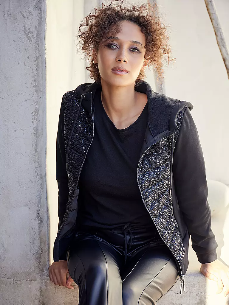 MONARI | Hybridjacke | schwarz