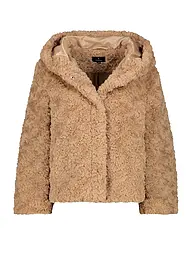 MONARI | Jacke in Felloptik  | hellbraun