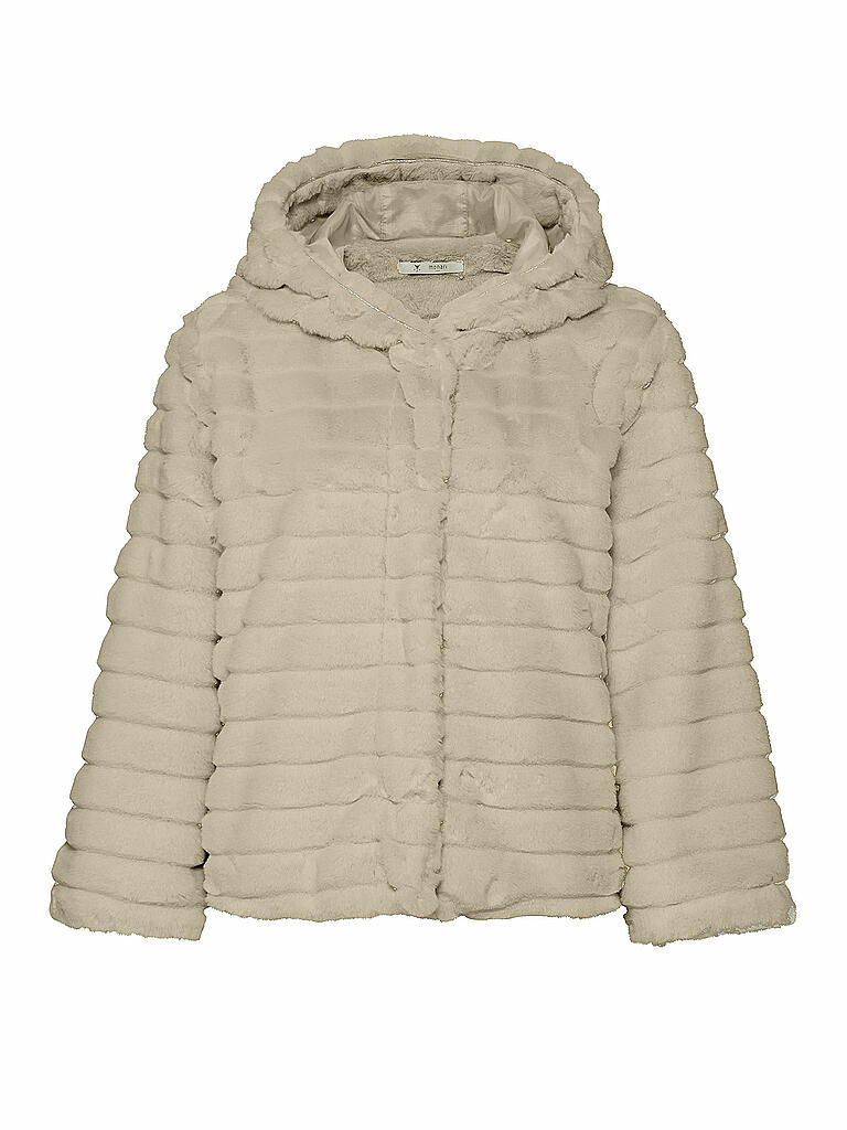 MONARI | Jacke in Felloptik | beige