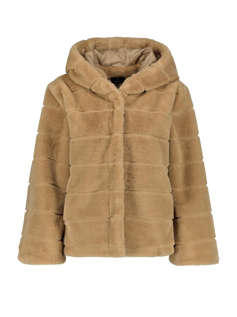 MONARI | Jacke in Felloptik | Camel