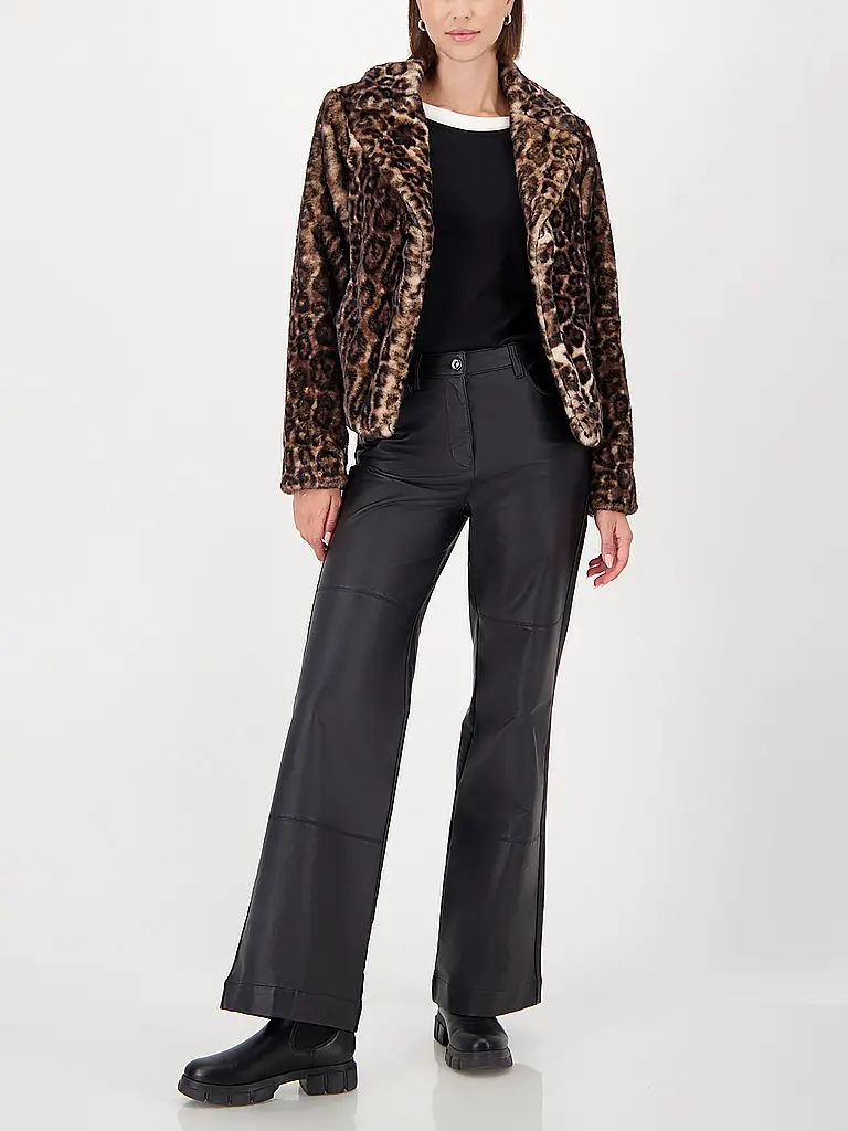 MONARI | Jacke in Felloptik | braun