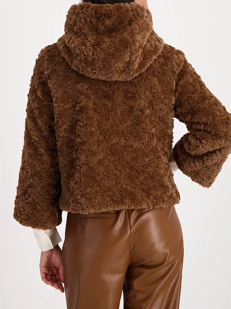 MONARI | Jacke in Felloptik | braun