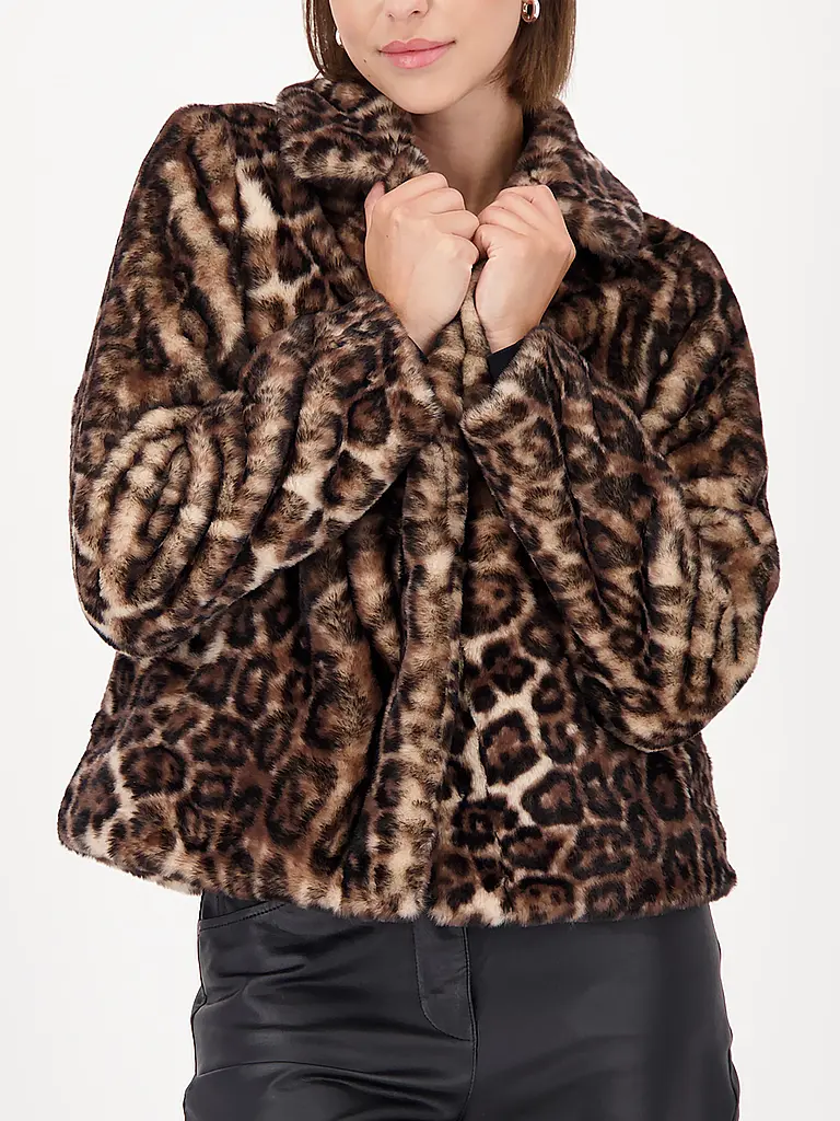 MONARI | Jacke in Felloptik | 