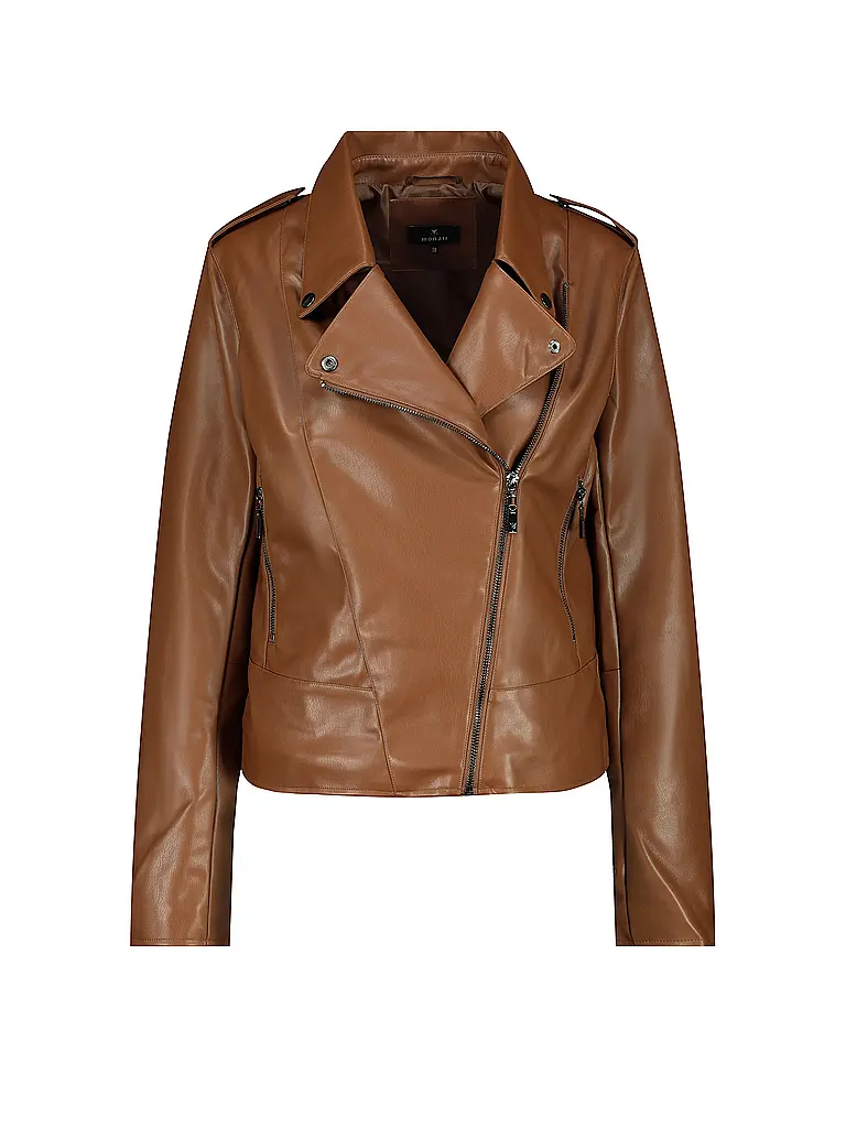 MONARI | Jacke in Lederoptik  | braun