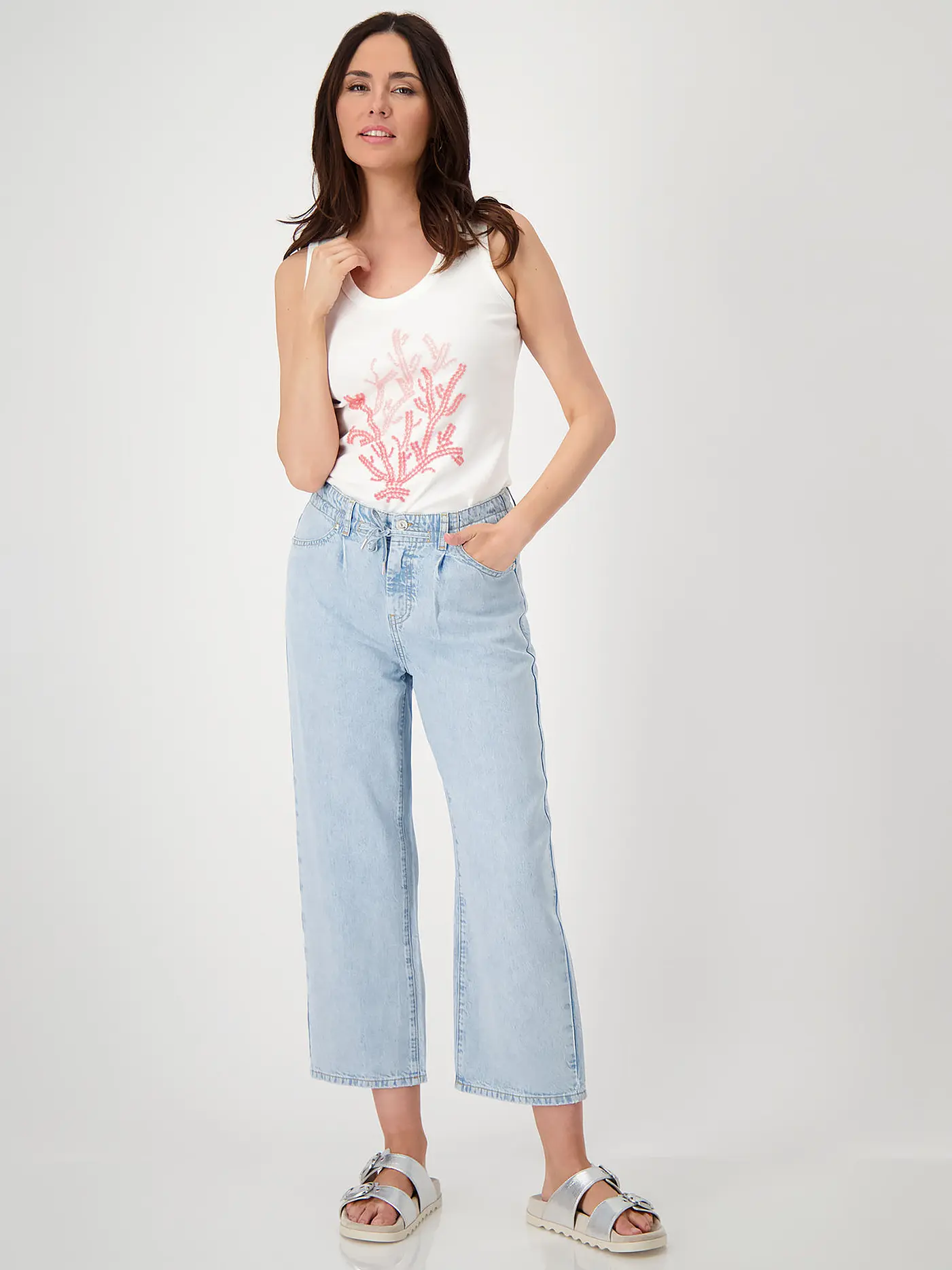 MONARI | Jeans 7/8 | blau