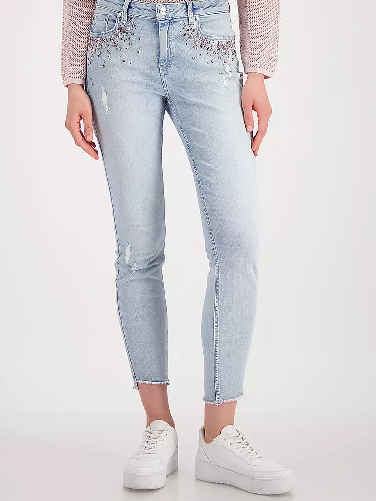 MONARI | Jeans Skinny Fit 7/8 | hellblau