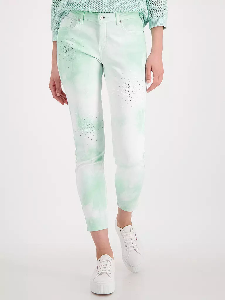 MONARI | Jeans Skinny Fit 7/8 | mint