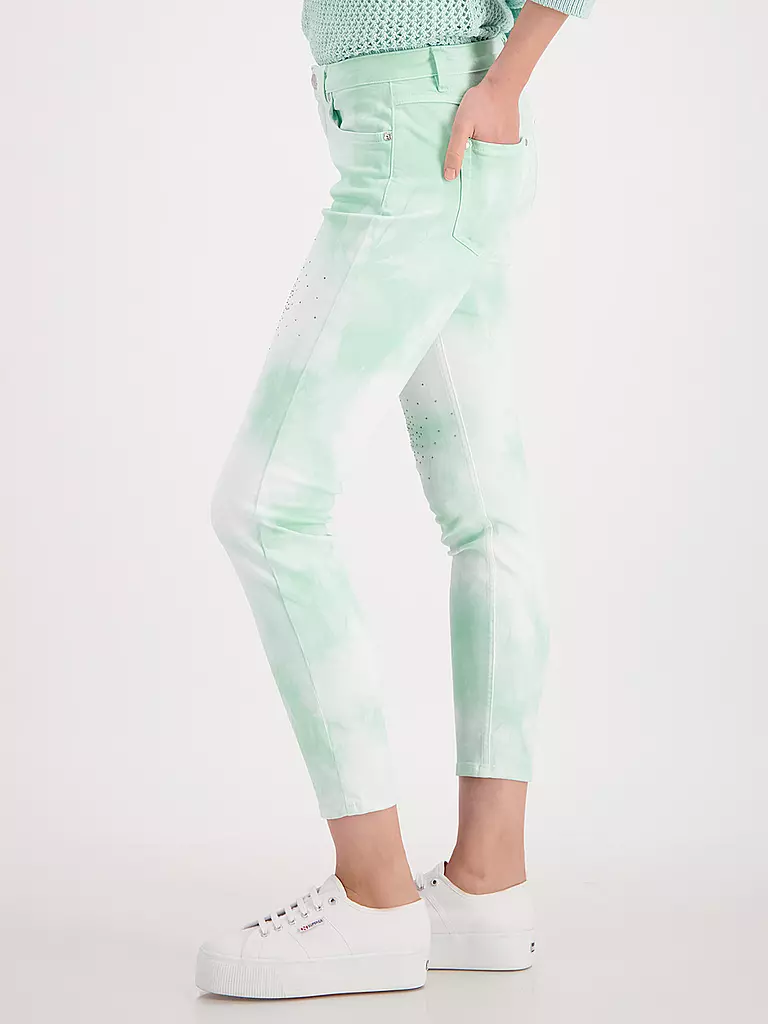 MONARI | Jeans Skinny Fit 7/8 | mint