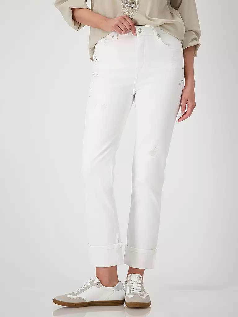 MONARI | Jeans Slim Fit  | creme