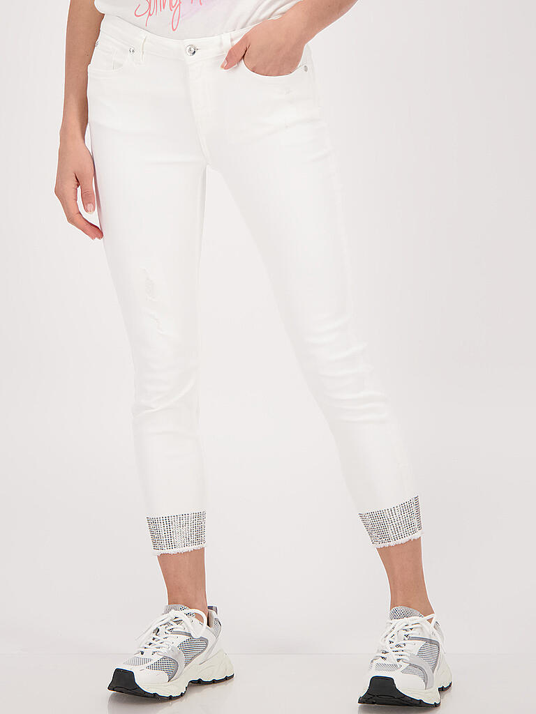 MONARI | Jeans Slim Fit 7/8 | creme