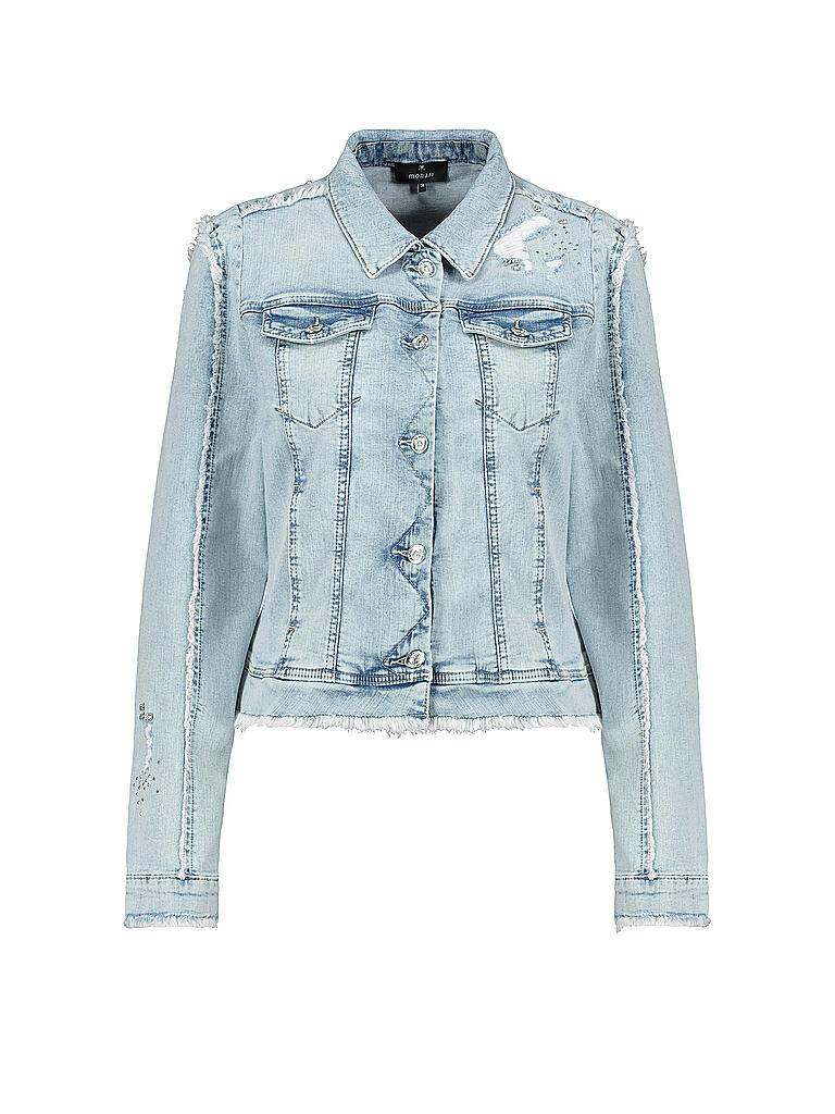 Monari Jeansjacke Jeansjacke Strass Monari Jeansjacke Jeansjacke