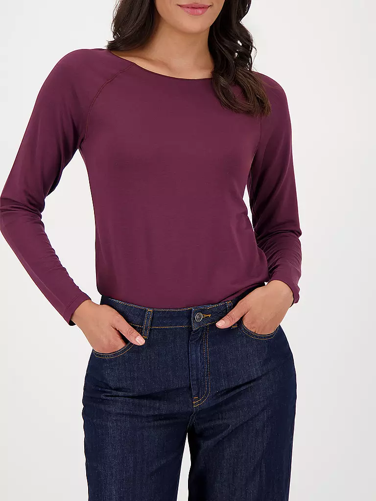 MONARI | Langarmshirt  | dunkelrot