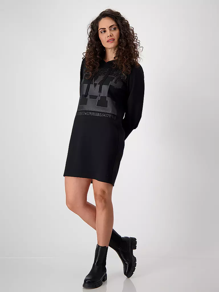 MONARI | Midikleid  | schwarz