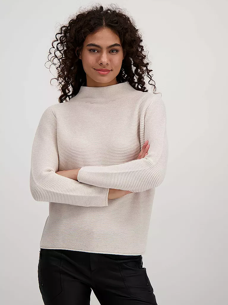 MONARI Damen Poncho Mit Fransen - Eleganter Oversize Strickponcho