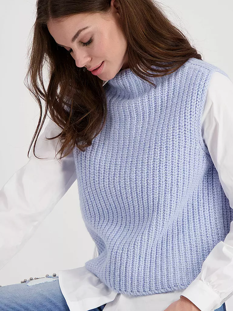 MONARI Pullunder Aus 100% Polyester - Eleganter Stehkragen, Regular Fit