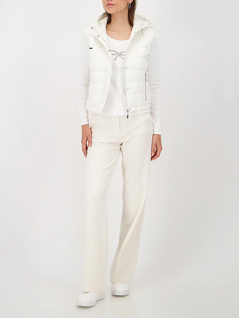 MONARI | Steppgilet  | creme