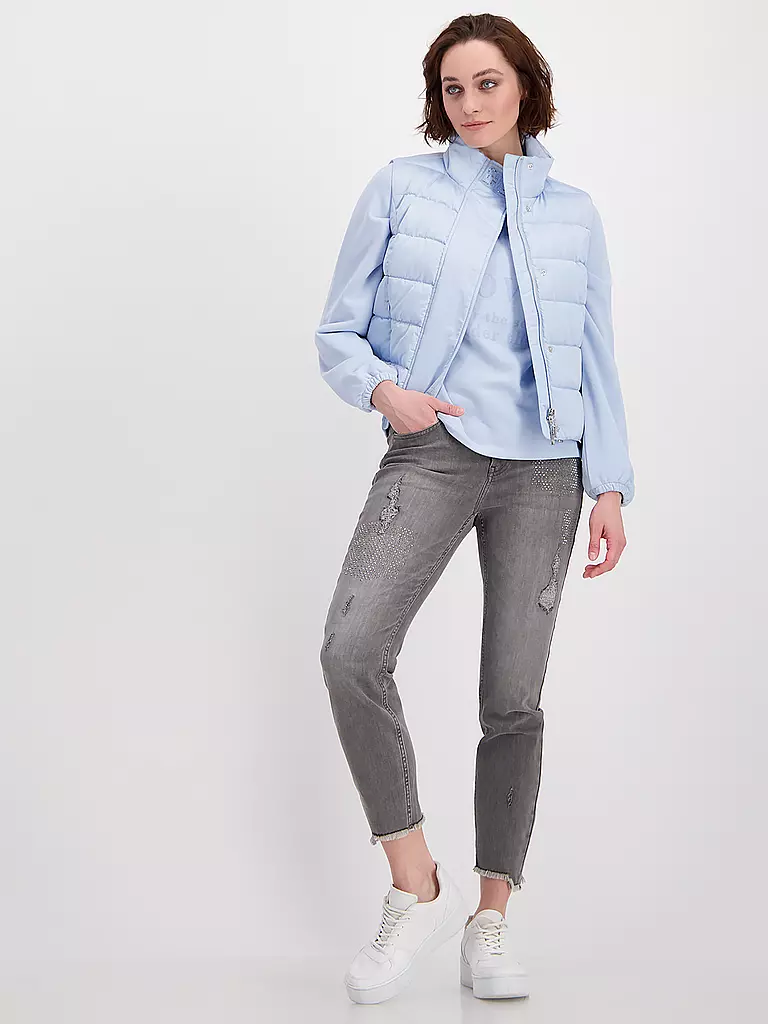 MONARI | Steppgilet | hellblau