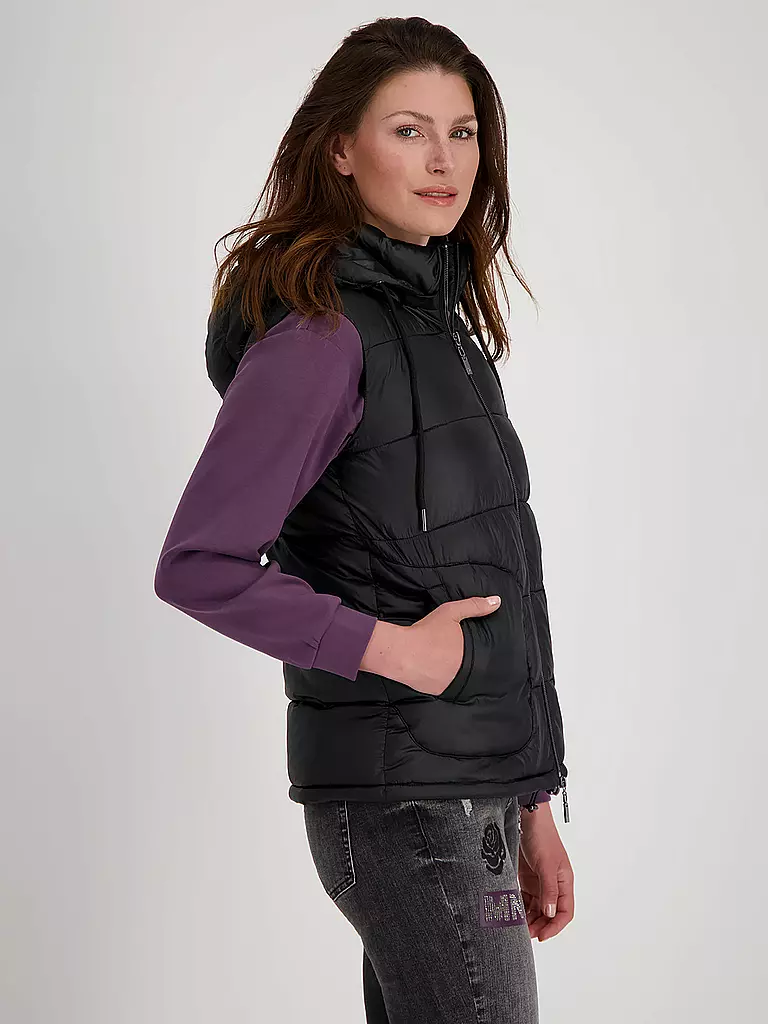 MONARI | Steppgilet | schwarz