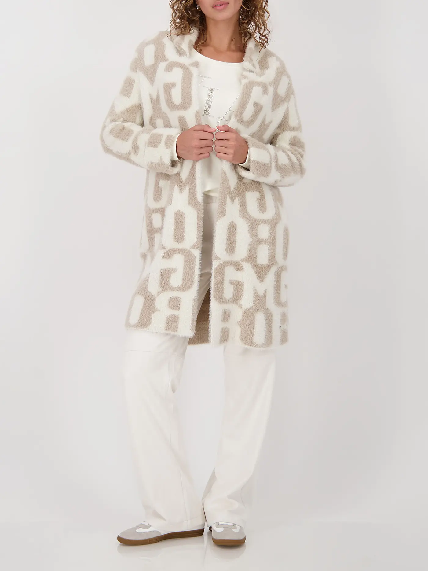 MONARI | Strickjacke | creme