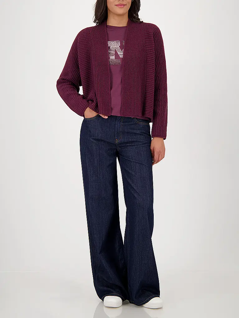 MONARI | Strickjacke | dunkelrot
