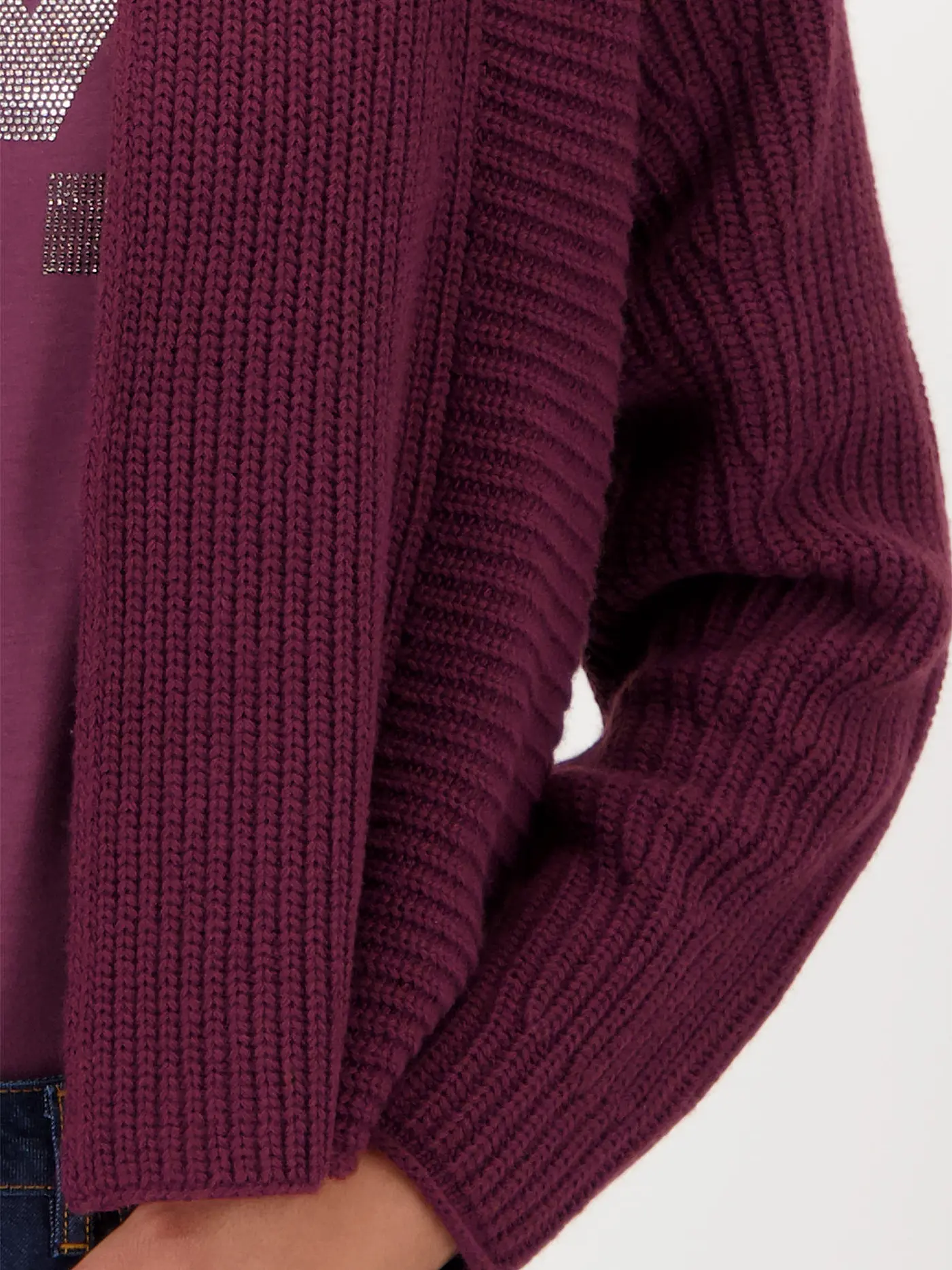MONARI | Strickjacke | dunkelrot