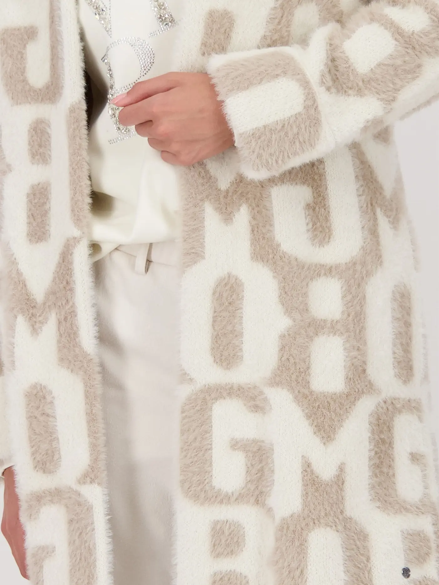 MONARI | Strickjacke | creme
