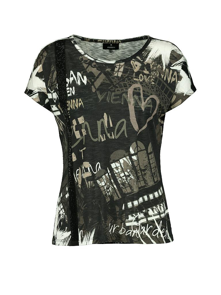 MONARI Leopardenprint T-Shirt - Viskose Blend Mit 3/4-Ärmeln