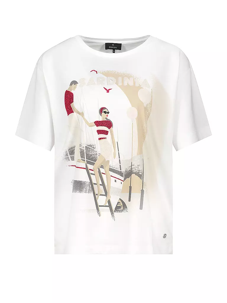 MONARI | T-Shirt SARDINIEN | creme