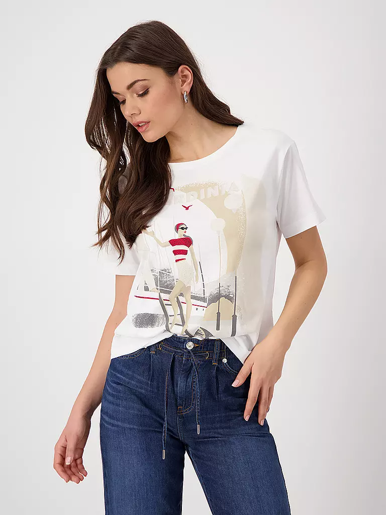 MONARI | T-Shirt SARDINIEN | creme