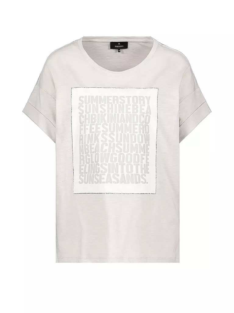 MONARI Gestreept T-shirt Met Print - Comfortabel Katoen-Modal Mix Voor Casual Draagcomfort