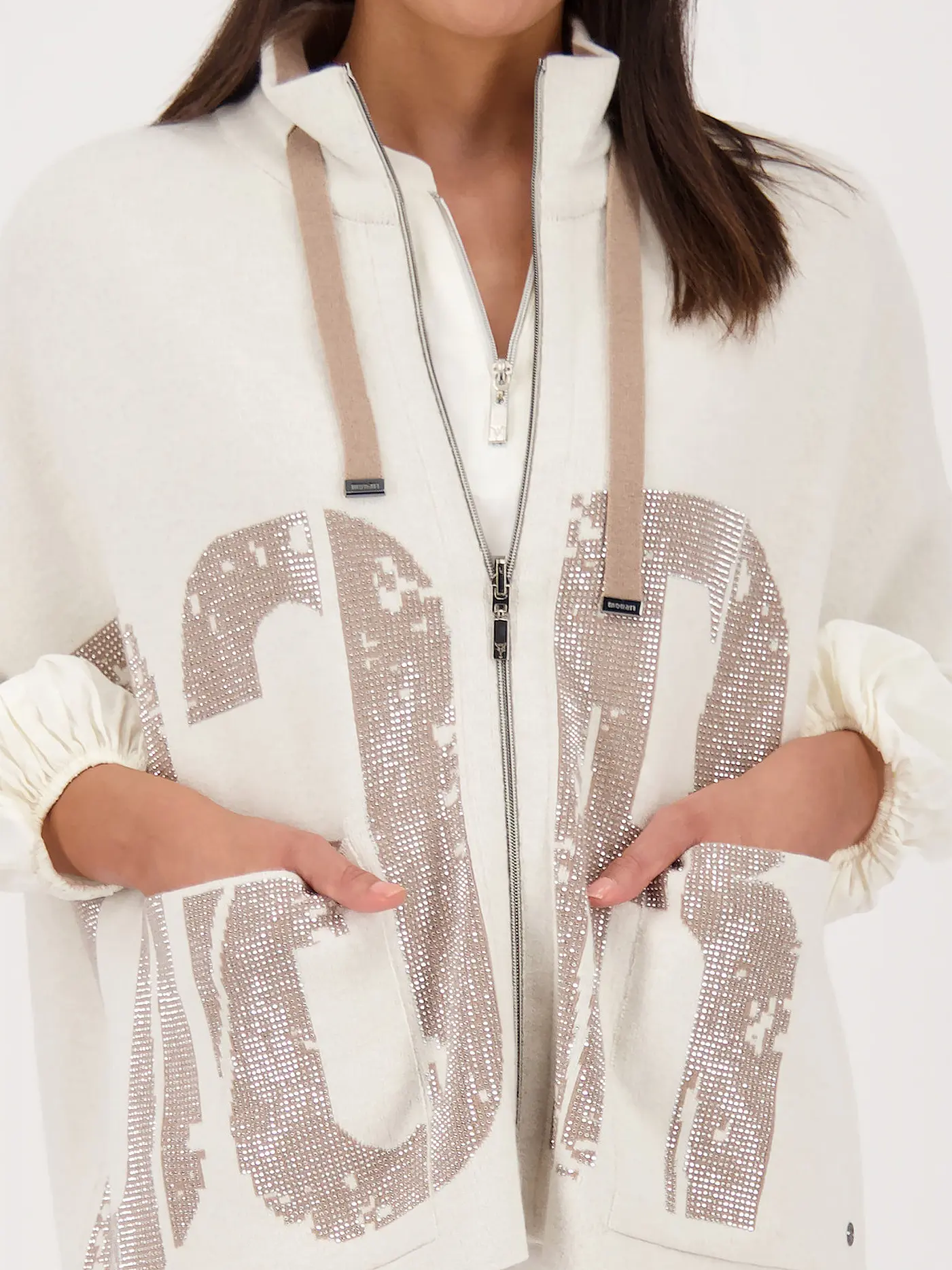 MONARI | Wende Cape - Poncho | creme