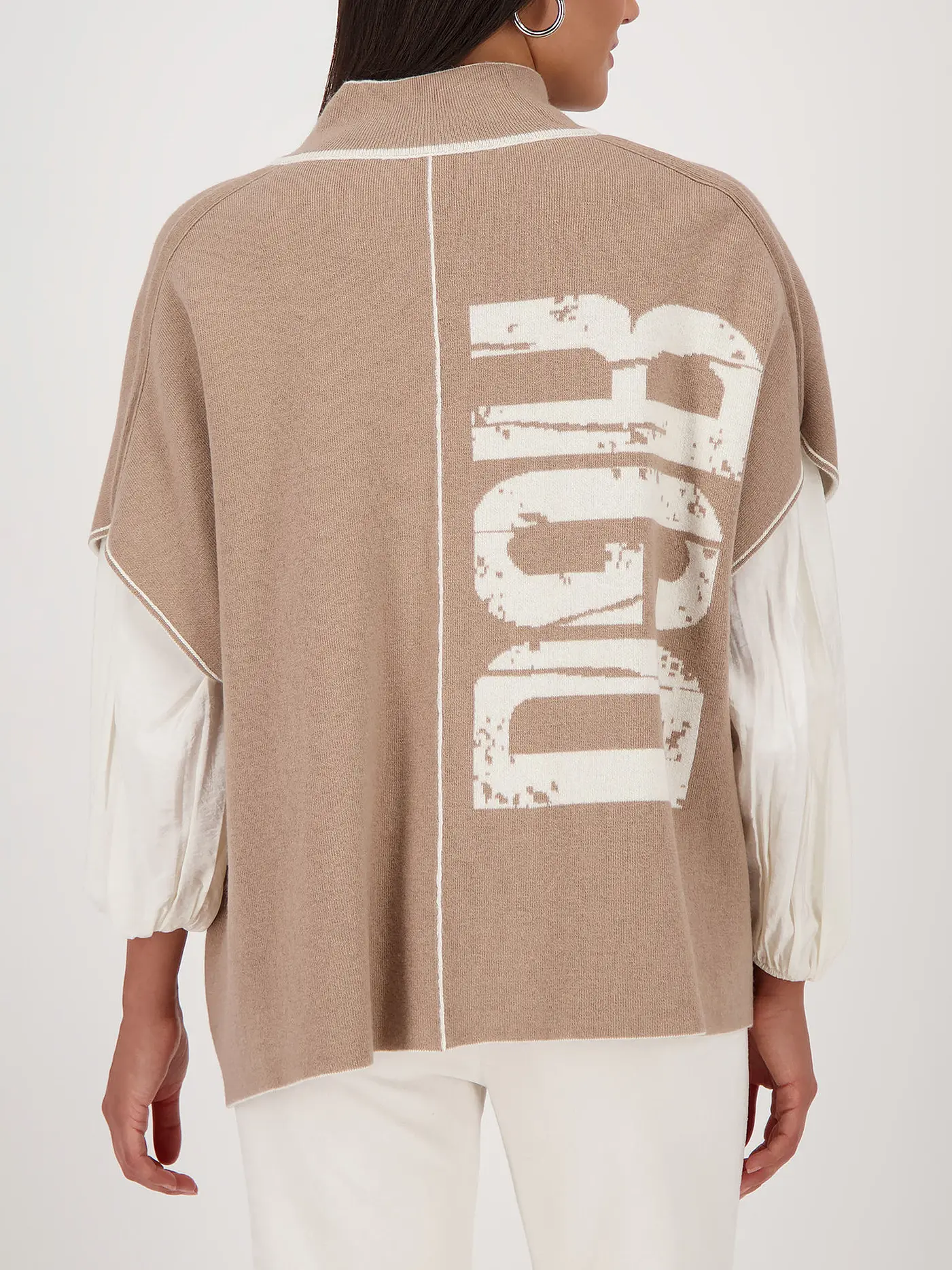 MONARI | Wende Cape - Poncho | creme