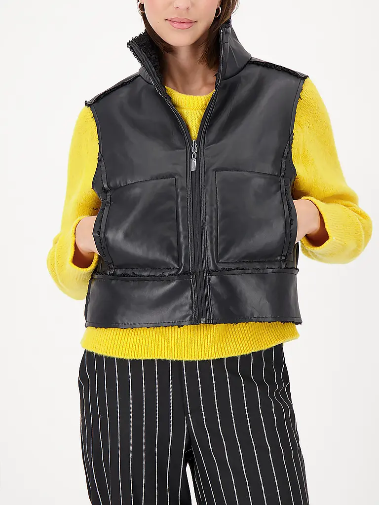 MONARI | Wendegilet in Felloptik | 