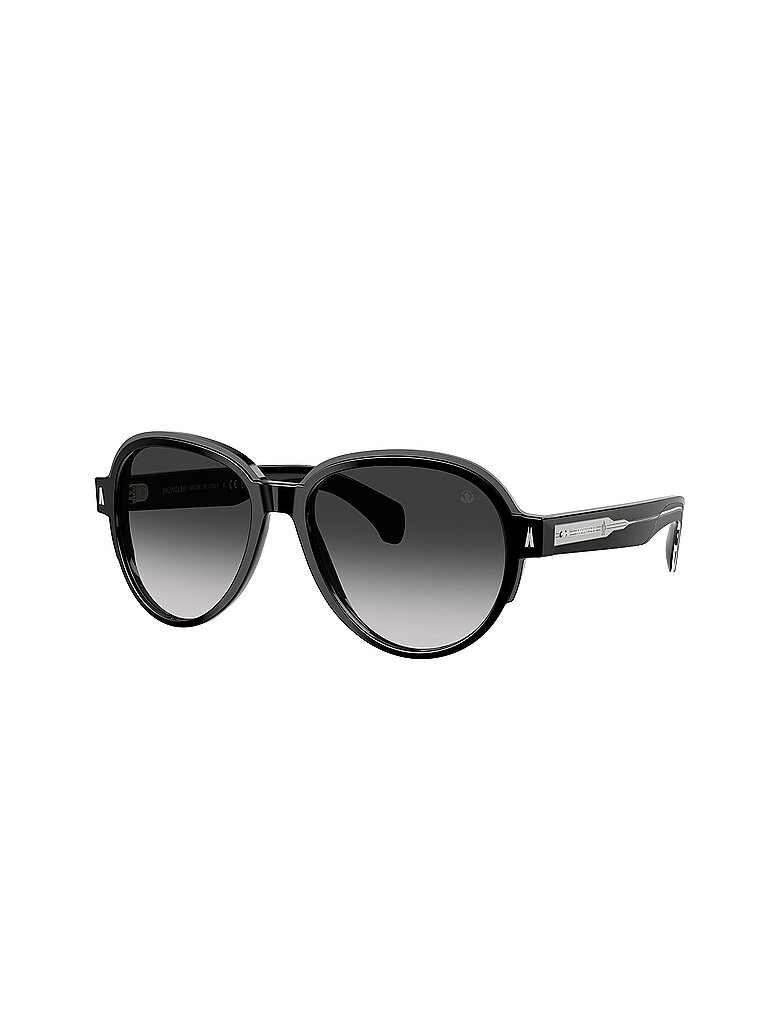 Moncler Unisex Moncler ME6005 SWANSPAN 30013C Sonnenbrillen Acetat Schwarz Grau Pilot Normal Nuanciert