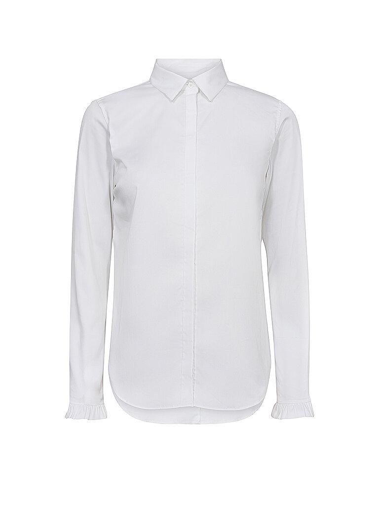 Mos Mosh Damen Hemdbluse Mattie Flip Shirt White Weiss - L