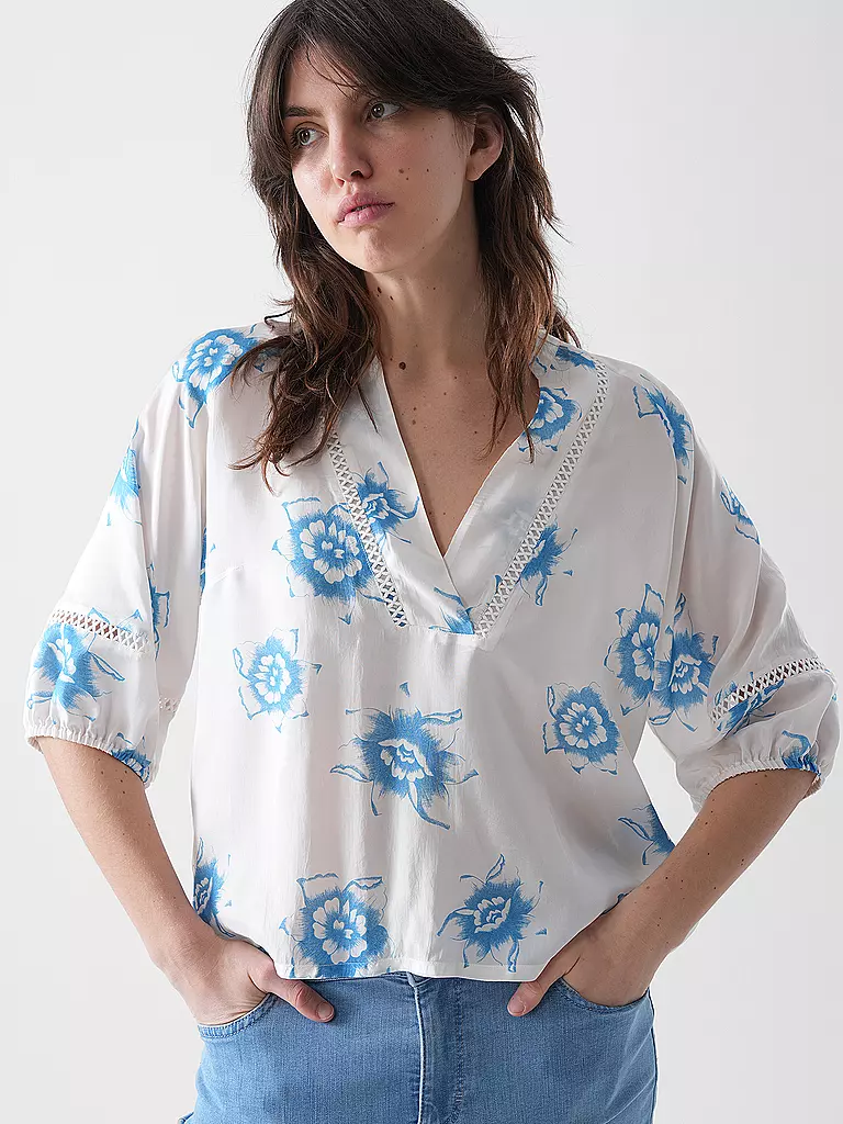 MOS MOSH | Bluse MMALEYNAFLORALISA | creme