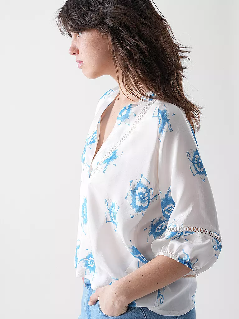 MOS MOSH | Bluse MMALEYNAFLORALISA | creme