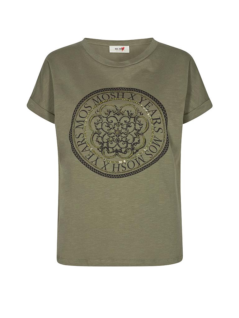 MOS MOSH | T-Shirt "YARA ANNIVERSARY" | olive