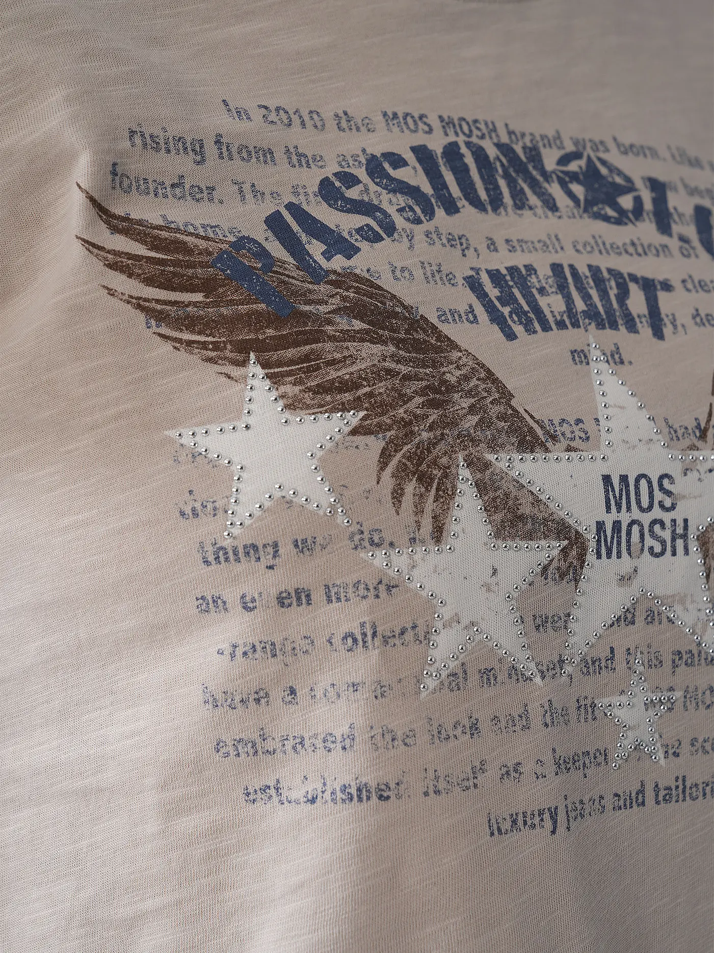MOS MOSH | T-Shirt MMZIBBY | beige