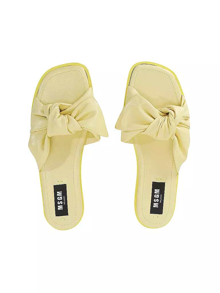 MSGM | Pantoletten - Slides | gelb