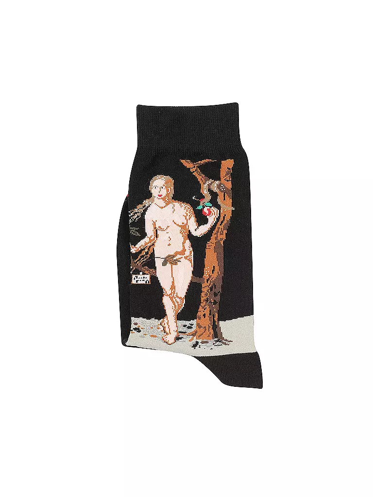 MUSEARTA | Damen Socken ALBRECHT DÜRER - ADAM UND EVA black | schwarz