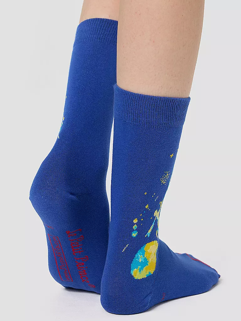 MUSEARTA | Damen Socken FLYING AWAY - DER KLEINE PRINZ blue-multi (36-40) | blau