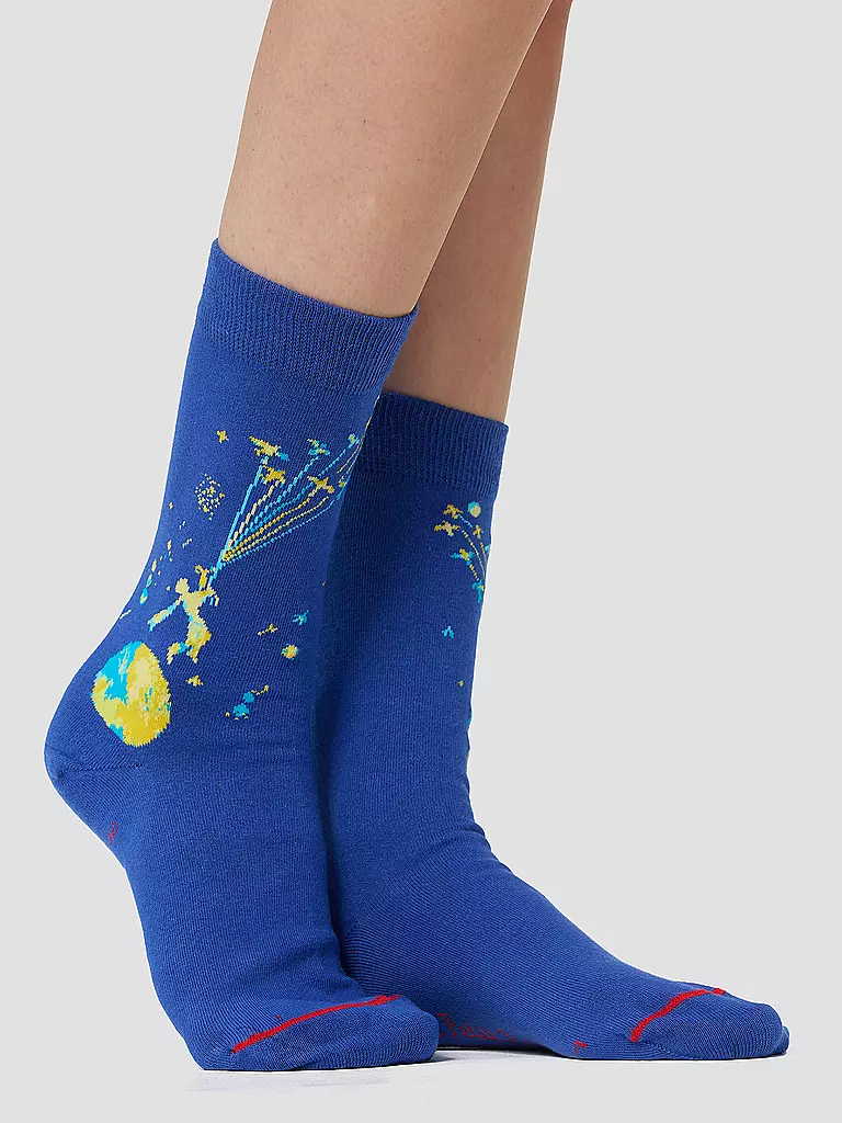 MUSEARTA | Damen Socken FLYING AWAY - DER KLEINE PRINZ blue-multi (36-40) | blau