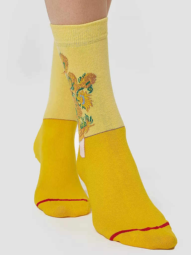 MUSEARTA | Herren  Socken SUNFLOWERS - V. GOGH yellow (46-49) | gelb