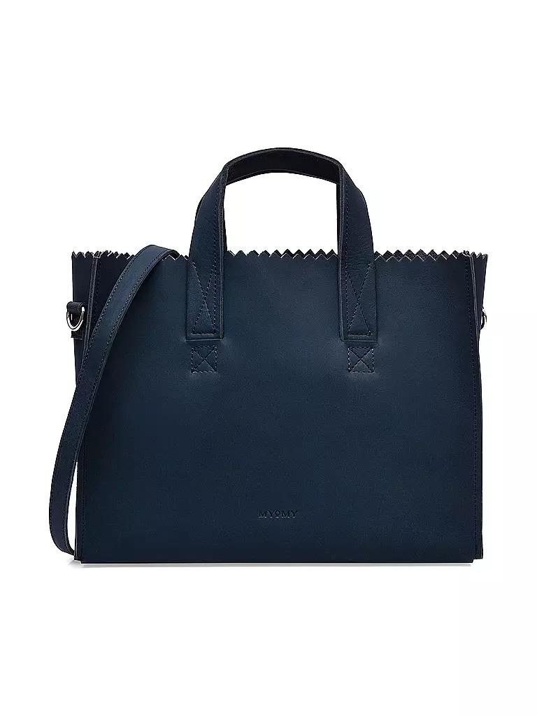 MYOMY | Ledertasche - Handbag Crossbody | blau